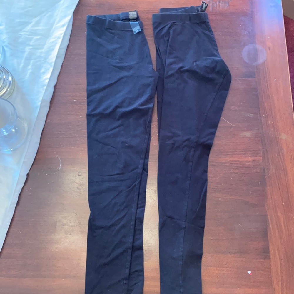 2 pairs of Victoria Secret Black Leggings